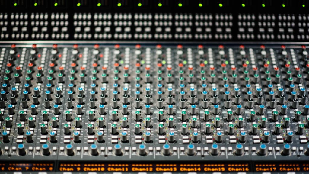 Audio mixer knobs