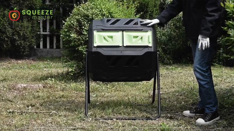 SQUEEZE master Outdoor Tumbler Composter