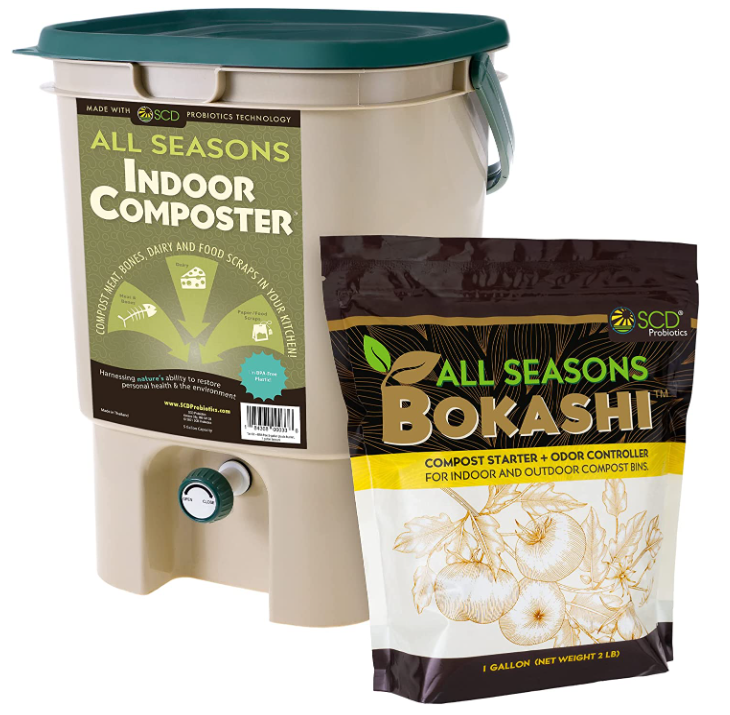 All Seasons Indoor Composter Starter Kit - Gardening WOW