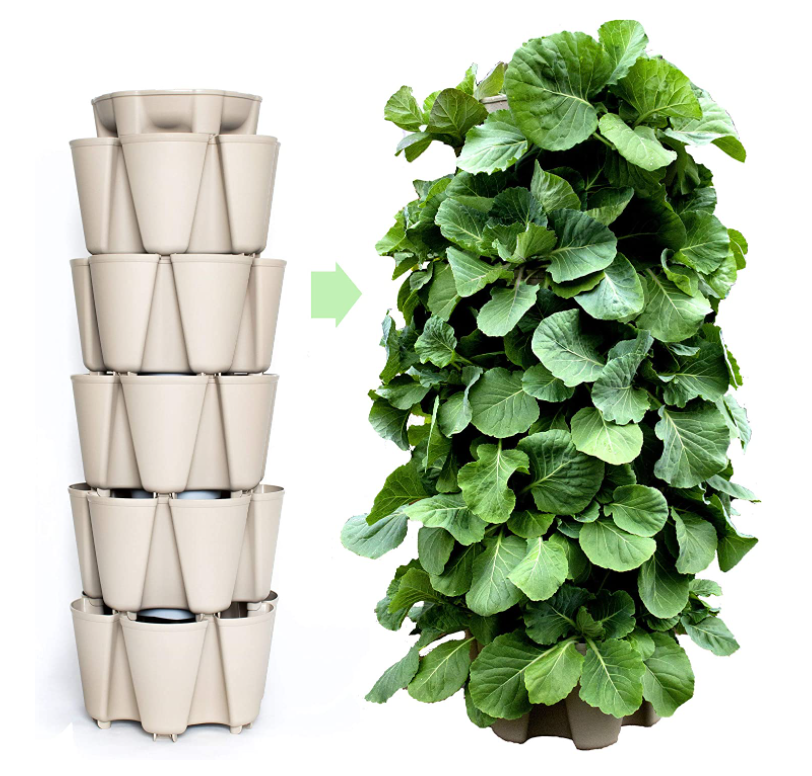 GreenStalk Patented Large 5 Tier Vertical Garden Planter with Patented Internal Watering System