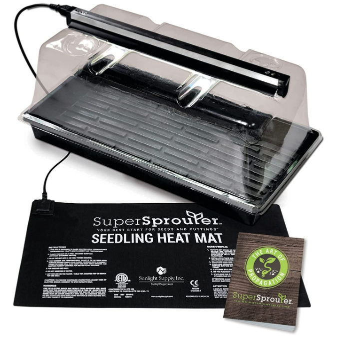 Super Sprouter Premium Heated Propagation Kit for Starting Seeds