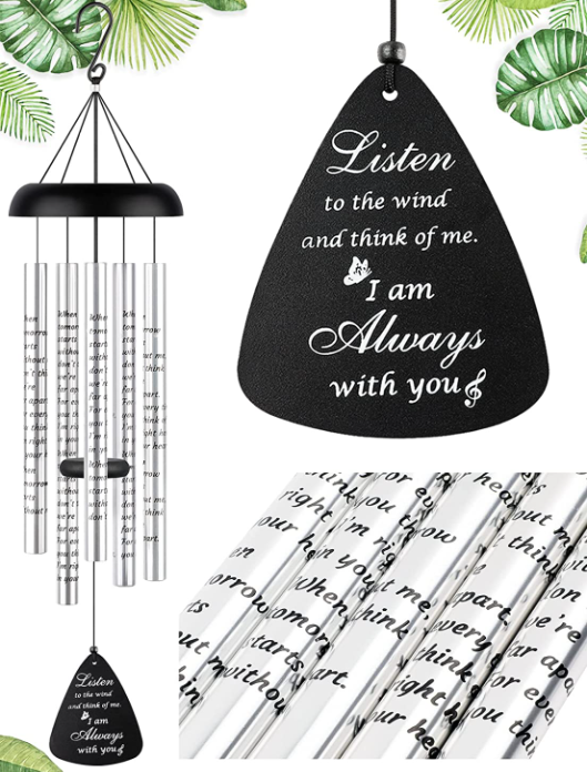 Sympathy Gift Wind Chimes for Outside - 32'' Memorial Wind Chimes