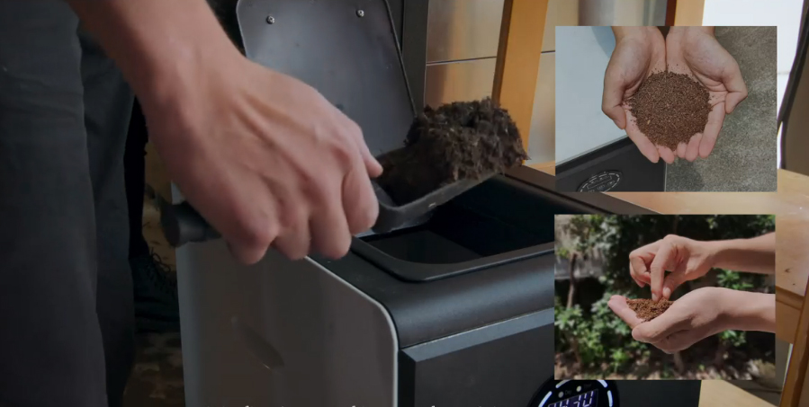 GEME | World's First Bio Smart Electric Composter Kitchen, Turn Food Waste  into Real Organic Compost No Dehydration - 19L Food Cycler Compost Machine