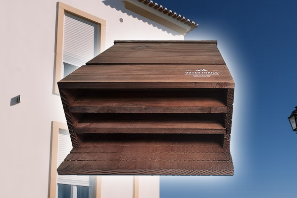Outer Trails Two-Chamber Bat House - Brown