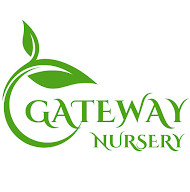Green "Gateway Nursery" logo with a stylized leaf and circular design on a white background.